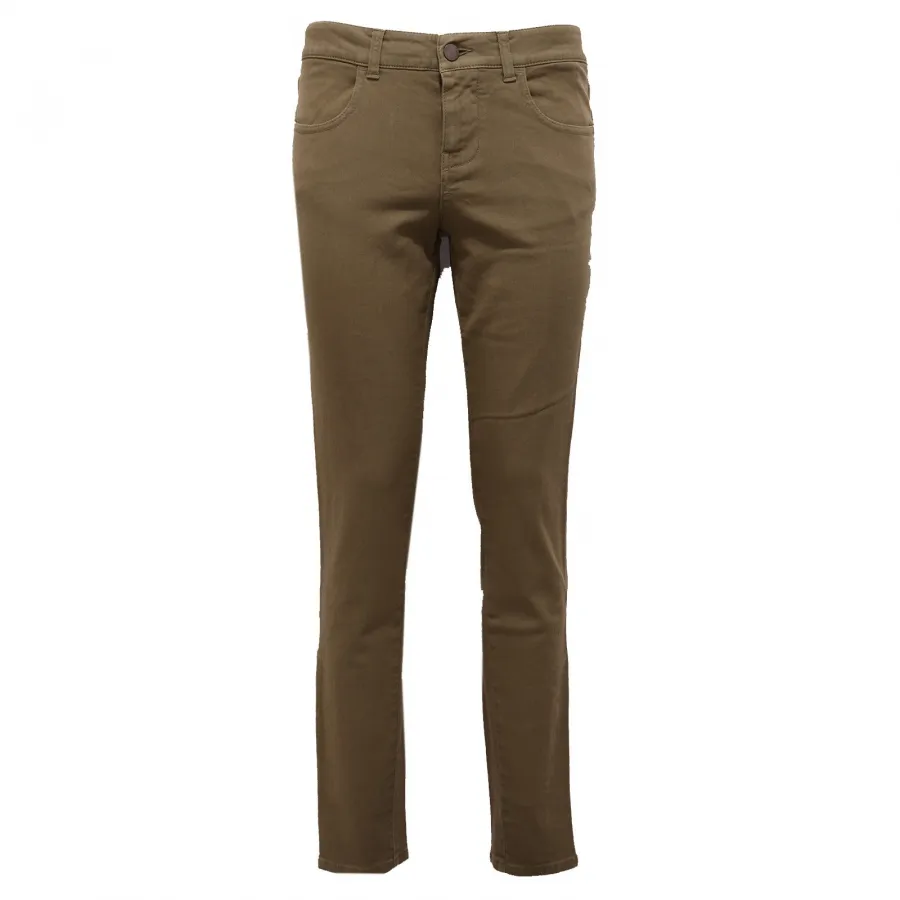 1560AB pantalone donna STELLA McCARTNEY GREEN denim jeans woman