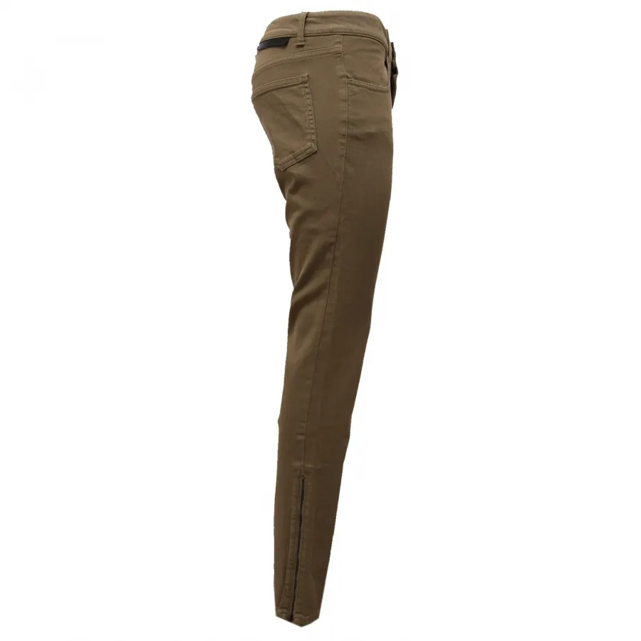 1560AB pantalone donna STELLA McCARTNEY GREEN denim jeans woman