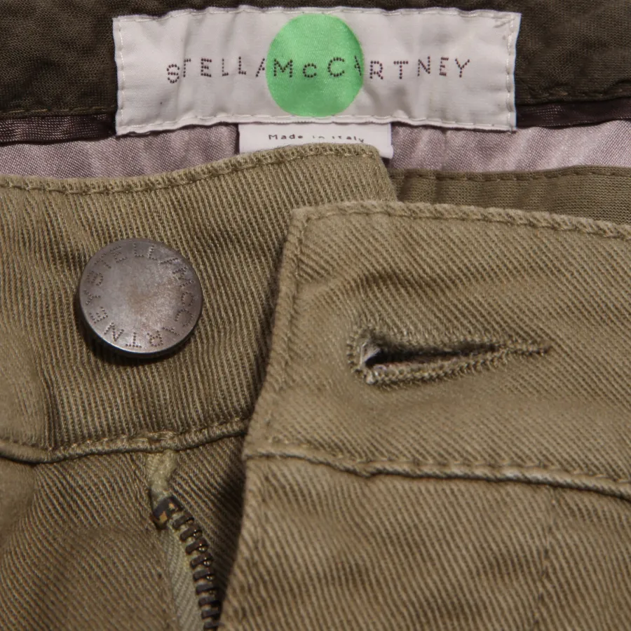 1560AB pantalone donna STELLA McCARTNEY GREEN denim jeans woman