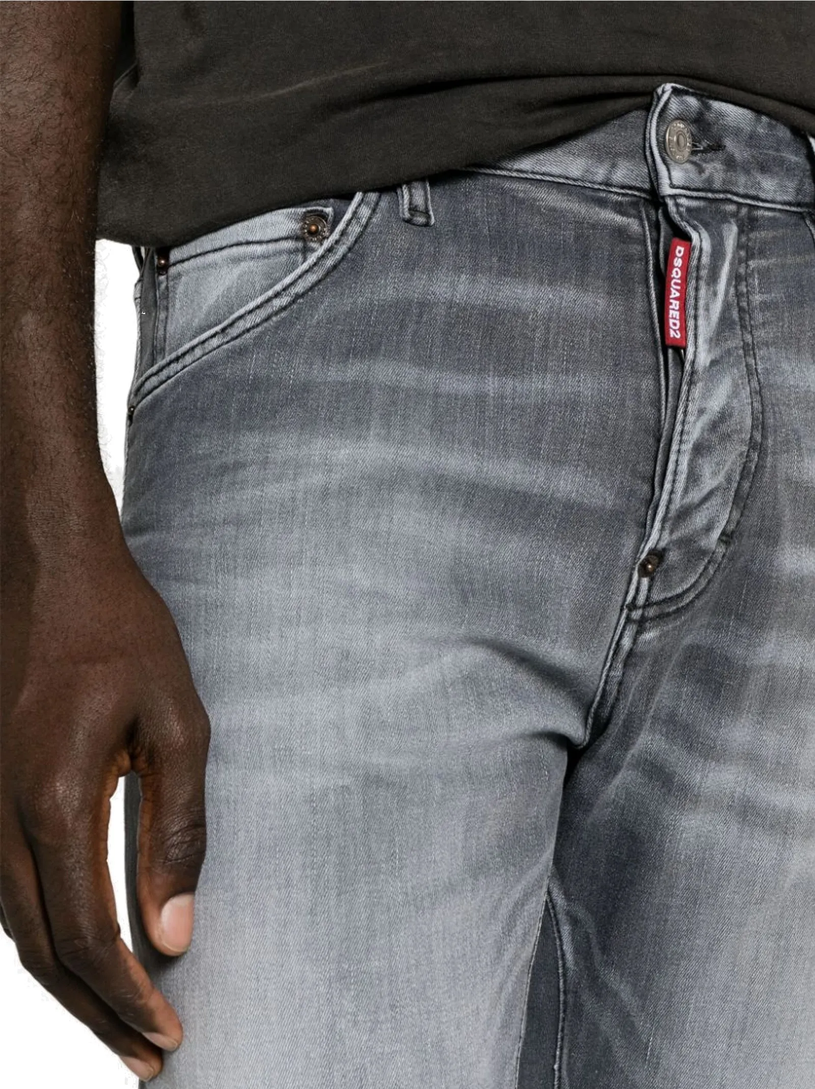 JEANS COOL GUY STRETCH BLACK  DSQUARED2 UOMO S74LB1423S30503900